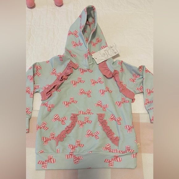 Pink Bow Patterned Hoodie - Picture 1 of 1